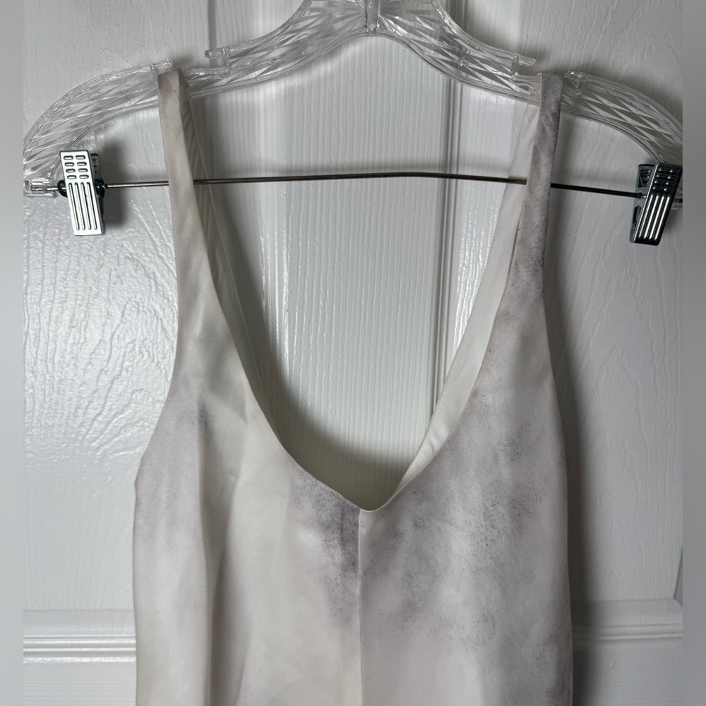 Grace Ling Silk Bias Slip Dress in Ash White L - Picture 3 of 15